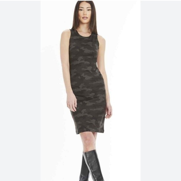 Anatomie Ludmila Camo Sleevless Slim Fit Sheath Dress Large